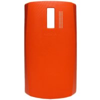 Nokia Asha 205 Single Sim - Battery Cover - Orange