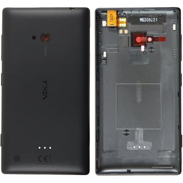 Nokia Lumia 720 Battery Cover - Black