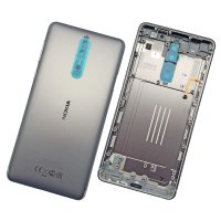 Nokia 8 Dual SIM - Cache Batterie - Argente