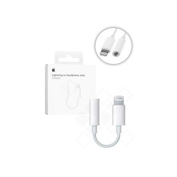 Apple MMX62ZM/A Adattatore da connettore Lightning a 3,5 mm, bianco