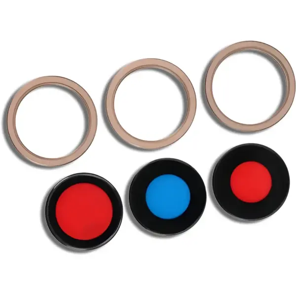 iPhone 16 Pro, 16 Pro Max – Camera Lens and Bezel Replacement Set – Gold