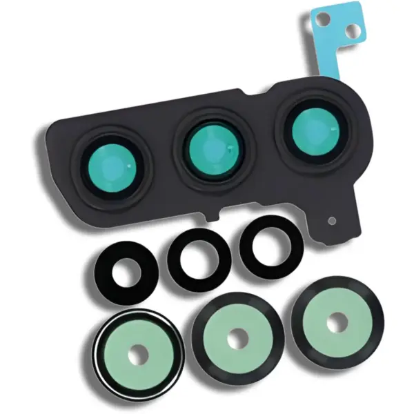 Samsung Galaxy S25 – Camera Lens and Bezel Replacement Set – Black
