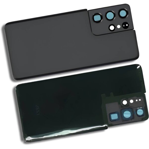 Replacement Back Cover for Samsung Galaxy S21 Ultra (G998B), Black